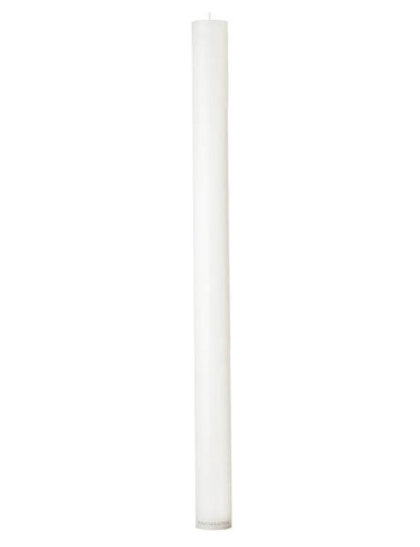 Wax Altar Candles. Ø=6 cm. H=80 cm. EN 15426 - White
