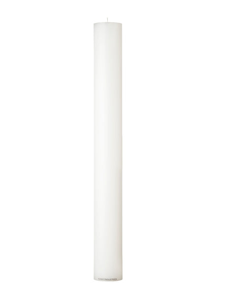 Altarkerzen aus Wachs. Ø=8,5 cm. H=75 cm. EN 15426 – Weiß