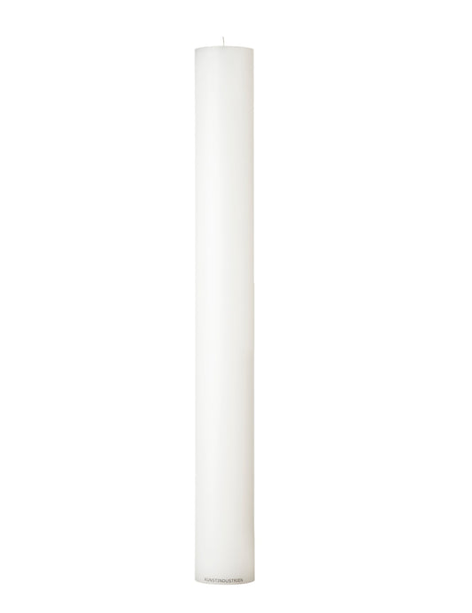 Altarkerzen aus Wachs. Ø=8,5 cm. H=75 cm. EN 15426 – Weiß