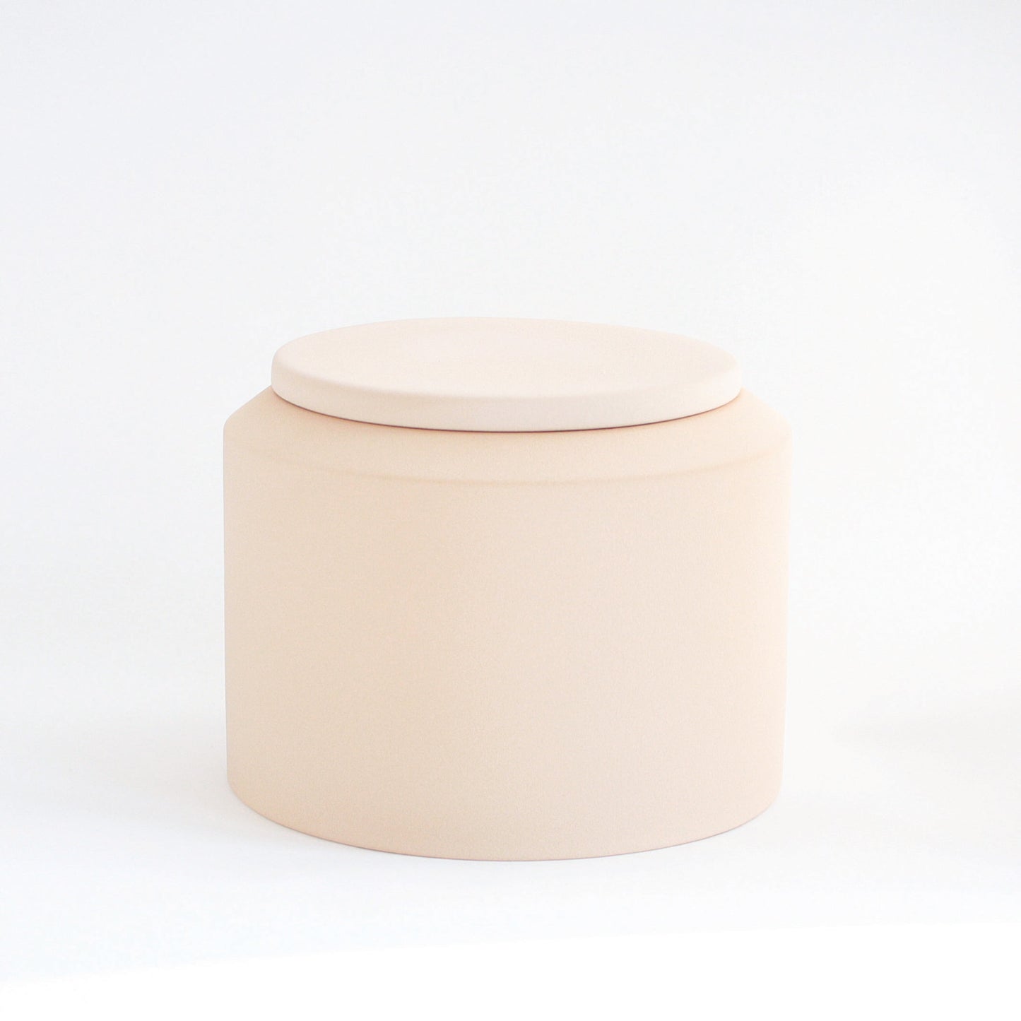 Ads-Ibsen15-Jar with lid - Light Sand Engobe
