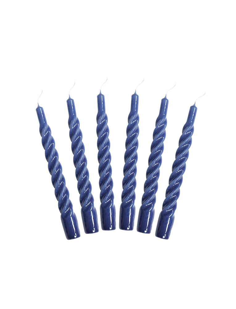 Candles with a Twist - Taper Candle 21 cm - Dark Blue