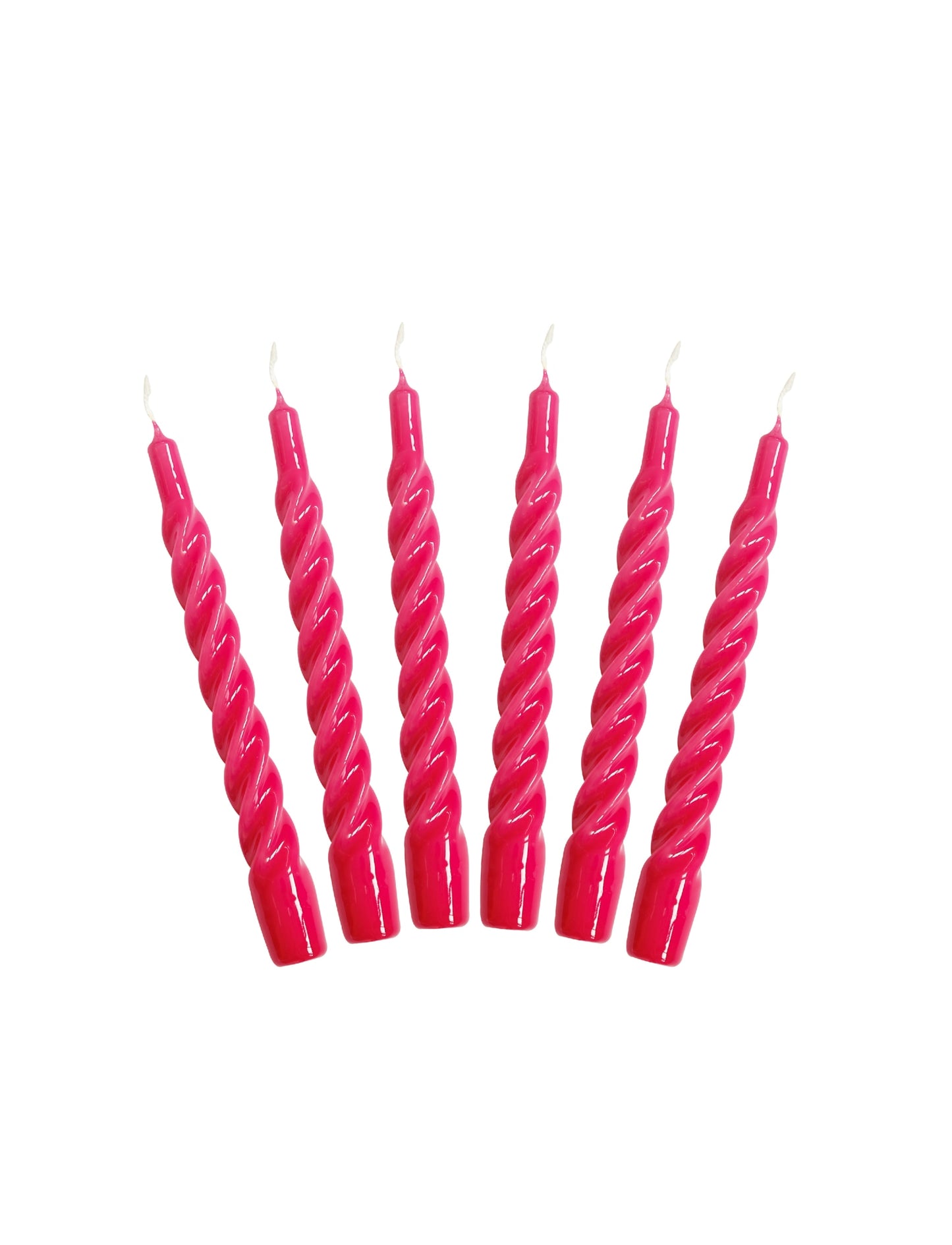 Candles with a Twist - Taper Candle 21 cm - Raspberry
