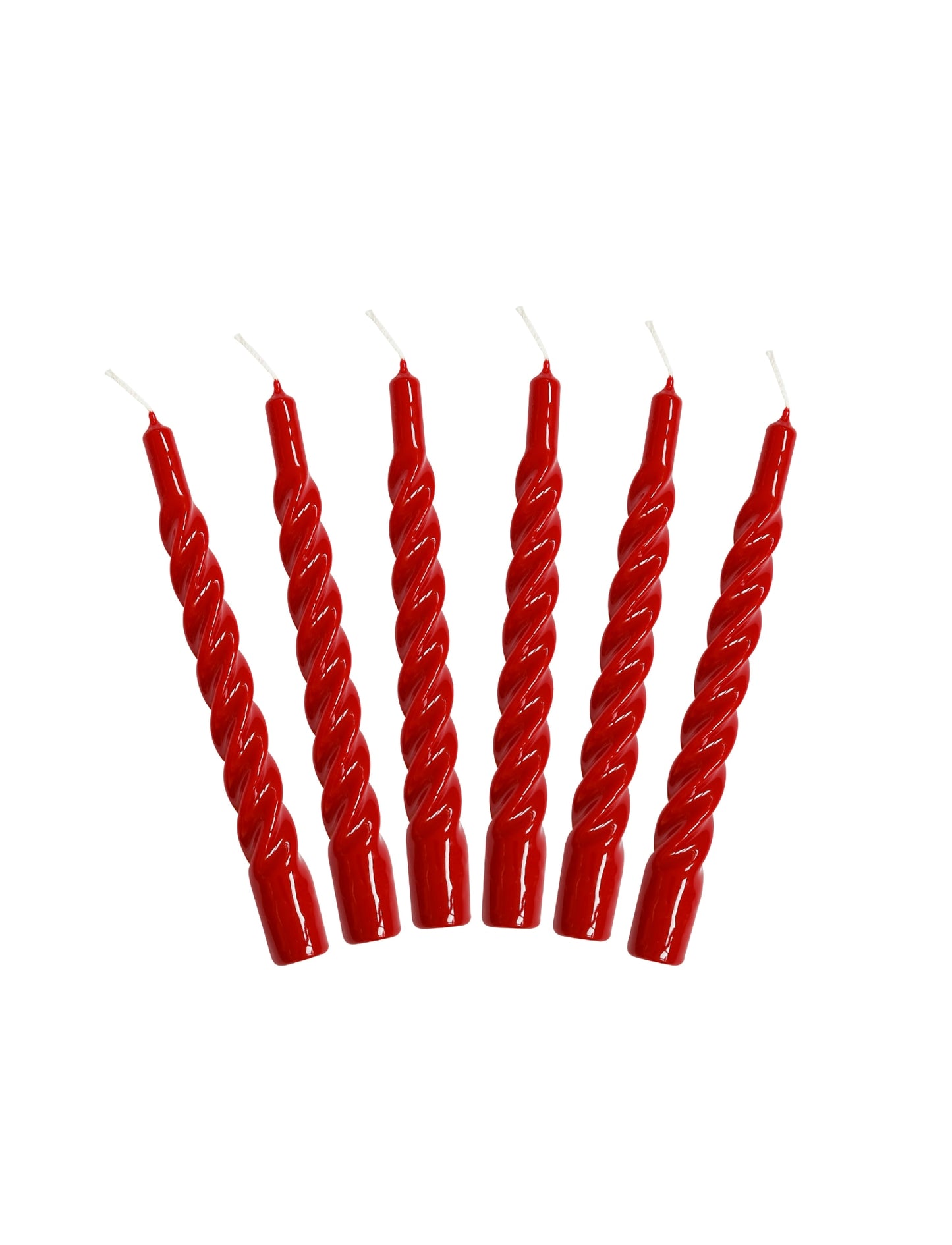 Candles with a Twist - Taper Candle 21 cm - Dark Red