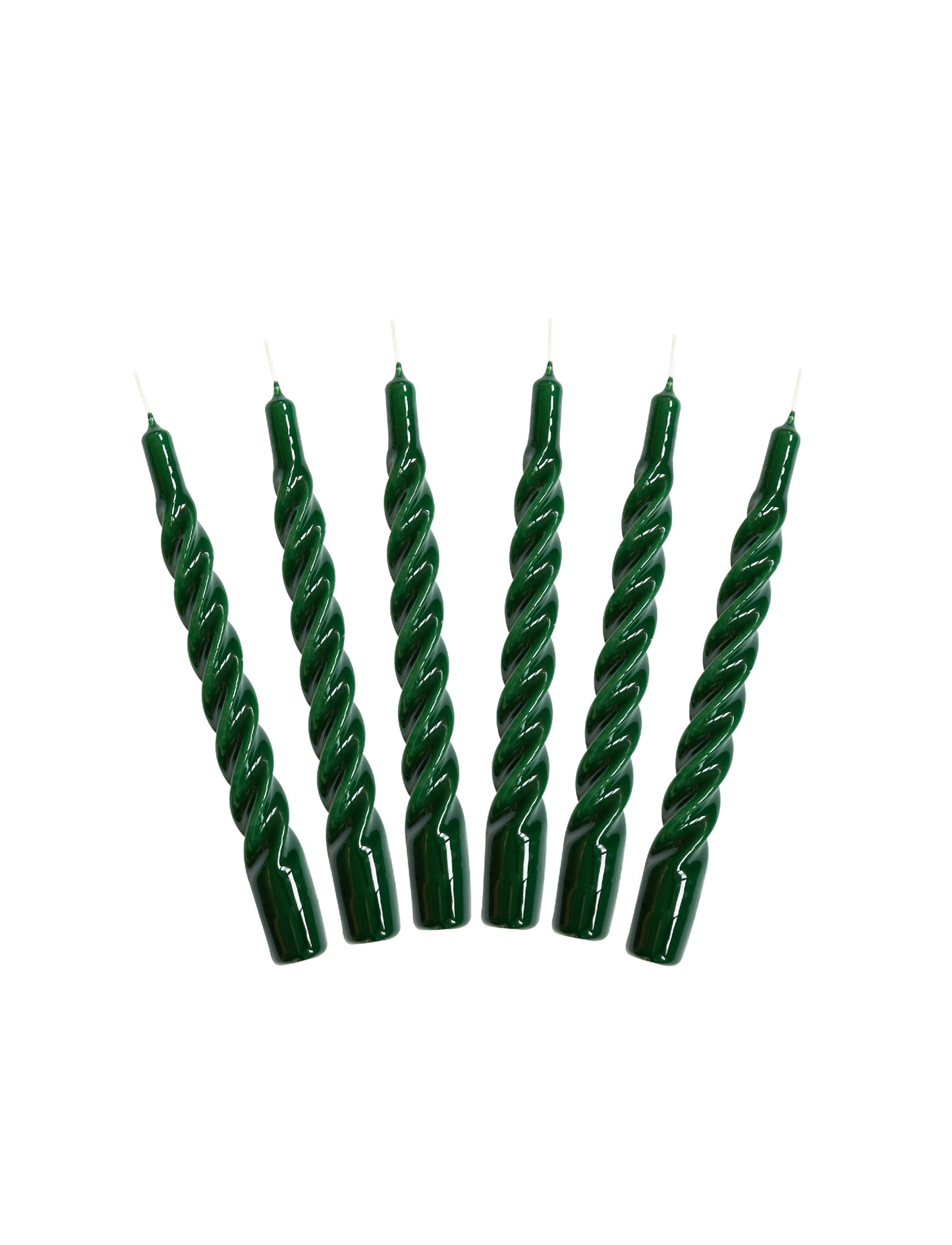 Candles with a Twist - Taper Candle 21 cm - Green