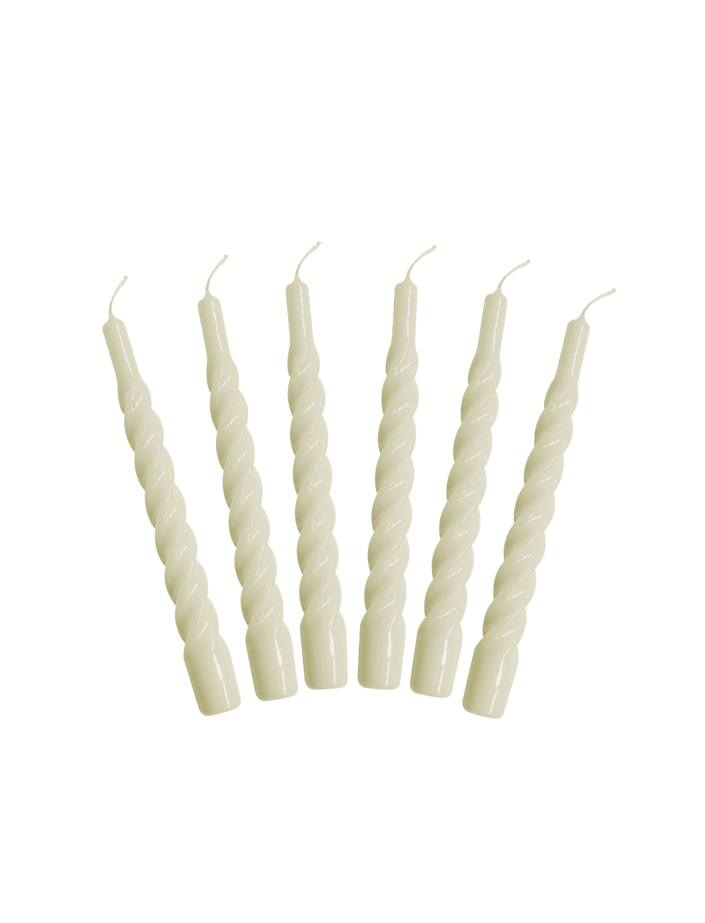 Candles with a Twist - Taper Candle 21 cm - Creme