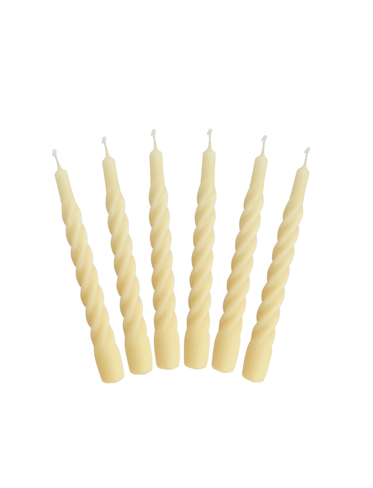 Candles with a Twist - Matt- Taper Candle 21 cm - Matt - Ivory