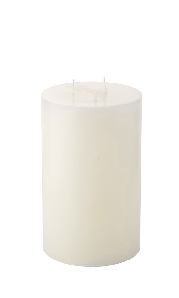 Giant Indoor Candle w. 3 wicks - White