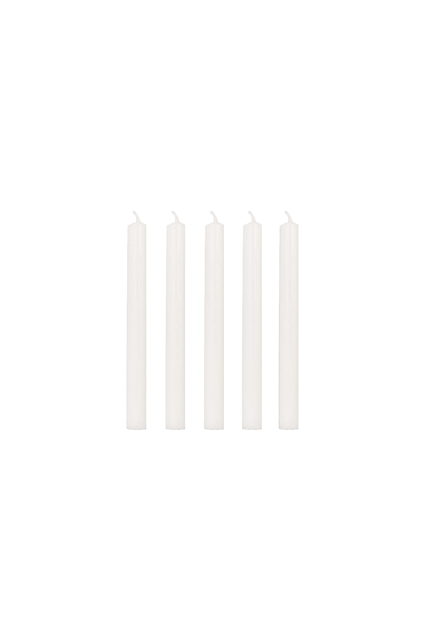 Italian Church Candles, Ø=1.3 cm x 13 cm, ca 320 pcs, 3 hours - White