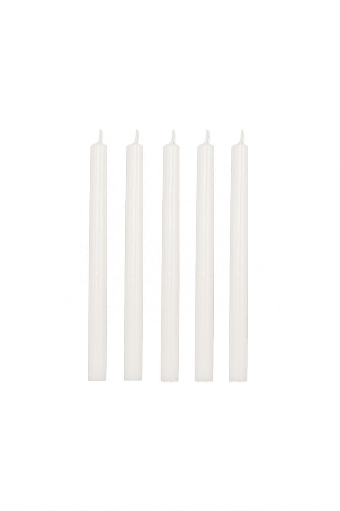 Italian Church Candles, Ø=1.3 cm x 18 cm, ca 230 pcs, 4 hours - White