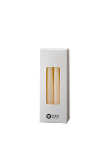 Small coloured candle, Ø=1.3 cm, giftbox w. 12 pcs. - Off-White #03