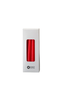 Small coloured candle, Ø=1.3 cm, giftbox w. 12 pcs. - X-mas Red #10