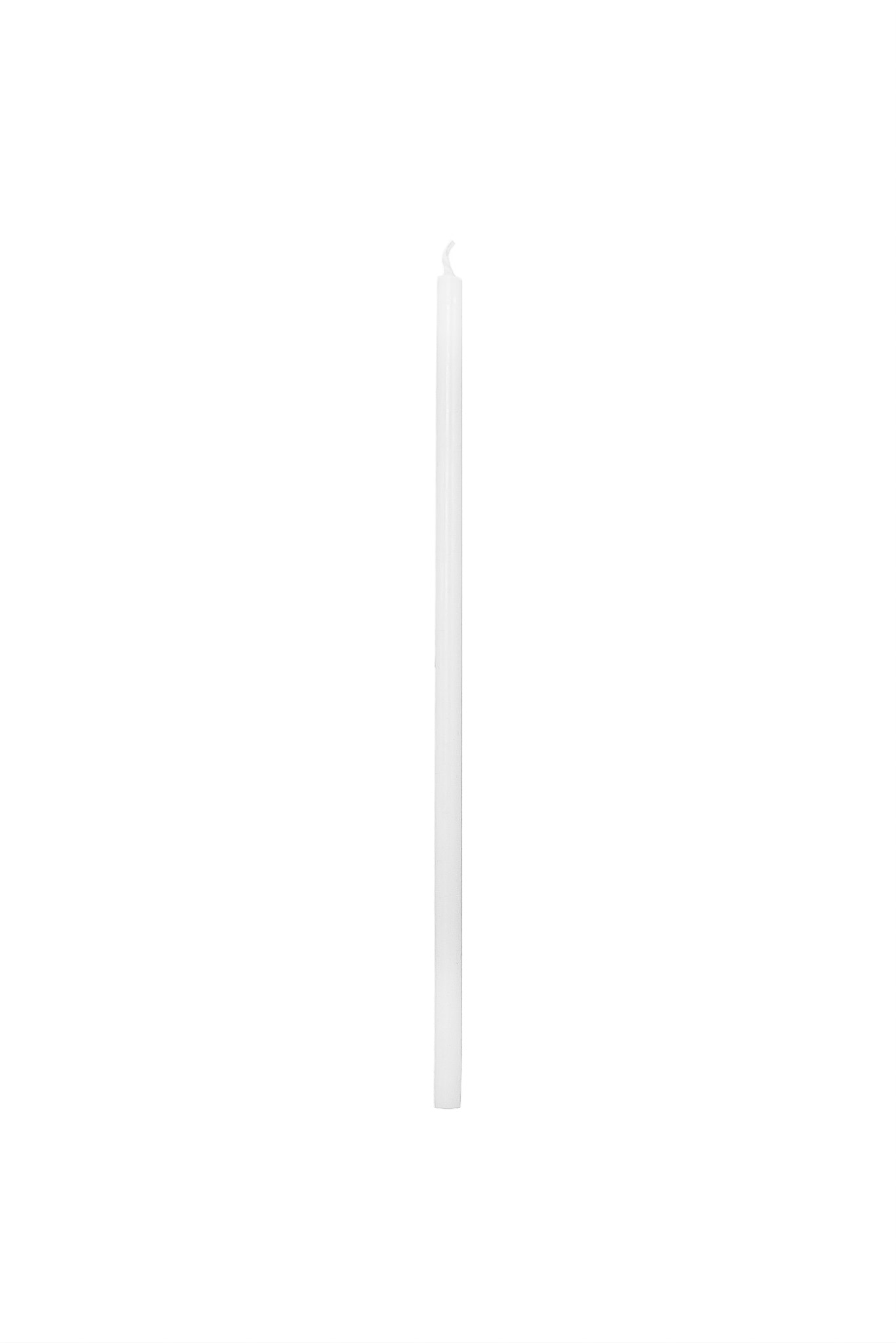 Italian Church Candles, Ø=0.9 cm H=27 cm 26 pcs in box - White