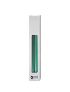 Slim coloured candle, Ø=1.3 cm H= 28 cm giftbox w. 12 pcs. - Turquoise #25