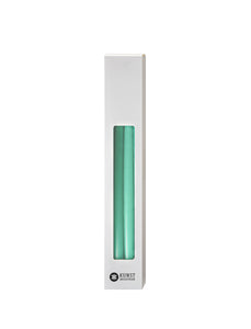 Slim coloured candle, Ø=1.3 cm H= 28 cm giftbox w. 12 pcs. - Mint Green #30
