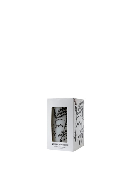 Abstract Flowers - Wild Flowers - Wax Altar Candles 7 cm x 12 cm - Black