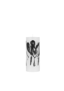 Abstract Flowers - Abstract Flowers - Wax Alter Candles 7 cm x 18 cm - Black