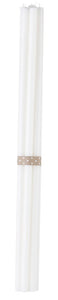 Italienische Kerze „Amalienborg“, 77 cm – Weiß