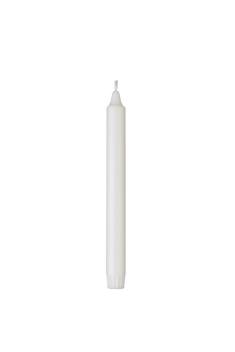 Danish Taper Candles (Kronelys), 30 cm - 2.3x30 cm – White - White