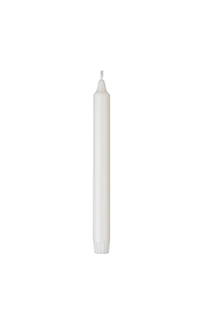 Danish Taper Candle, 24 cm, Giftbox with 8 pcs - White