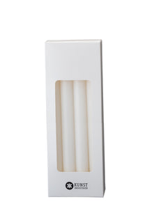 Danish Taper Candles (Kronelys), 30 cm -Giftbox w.8 pcs. - White