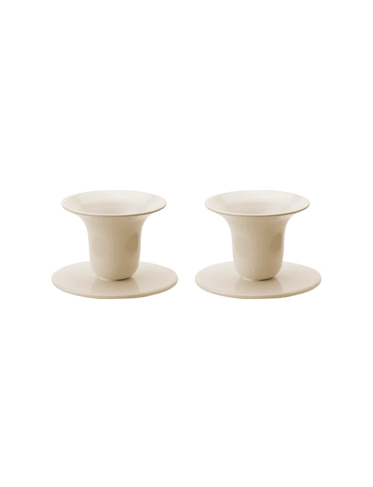 The Bell Candlestick (2,3 cm candle) - 2 pack - Cafe Latte