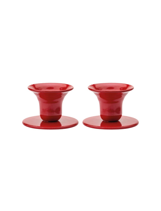 The Bell Candlestick (2.3 cm candle) - 2 pack - Red