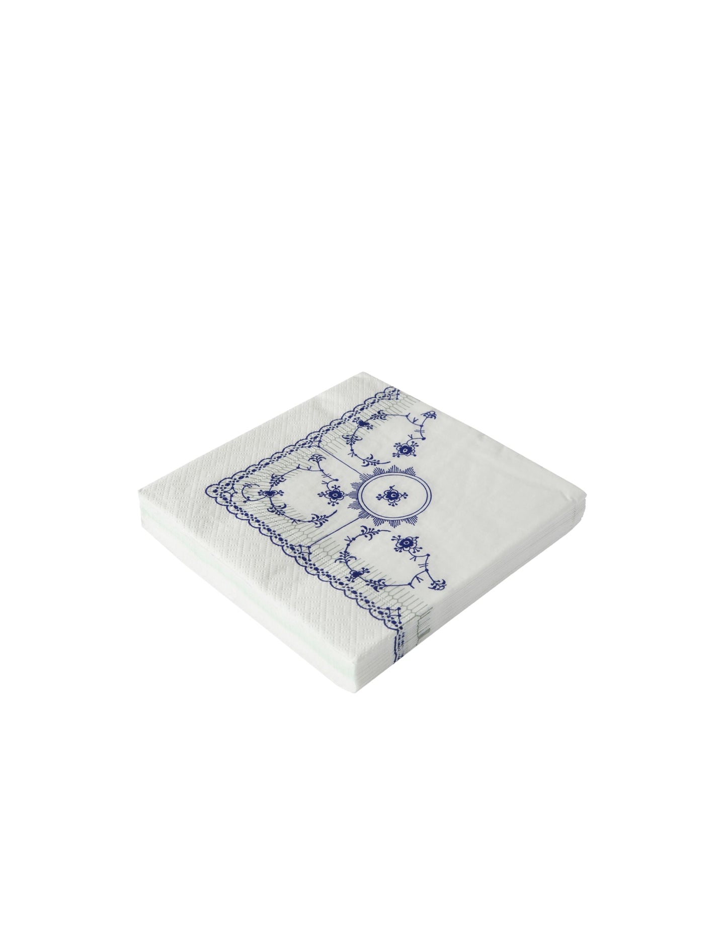 Classic Napkins, 33x33 cm, 20 pcs. - Blue Fluted