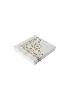 Classic Napkins, 33x33 cm, 20 pcs. - Gold Fluted